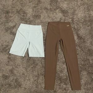 Whitney Simmons x Gymshark leggings and workout shorts